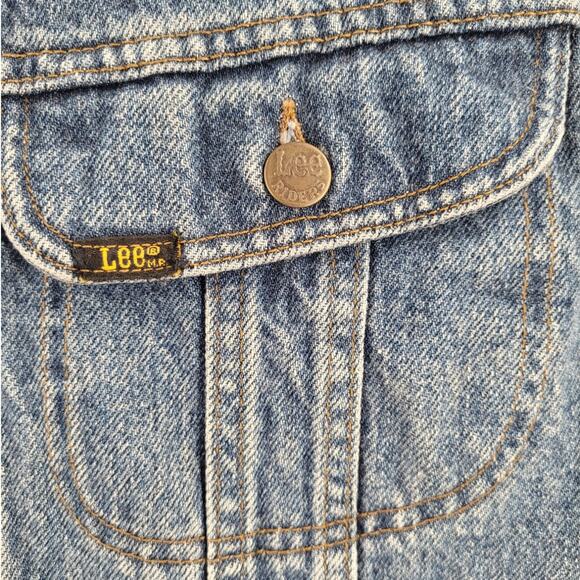 Retro Hard Rock Cafe Honolulu Denim Jacket 6 Button Lee Jean Jacket Streetwear - Picture 10 of 14
